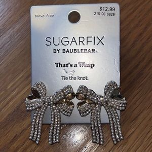 Bow statement earrings